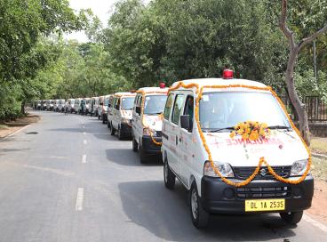 Induction of 50 new ambulances under NRHM scheme in CATS fleet- Year 2013