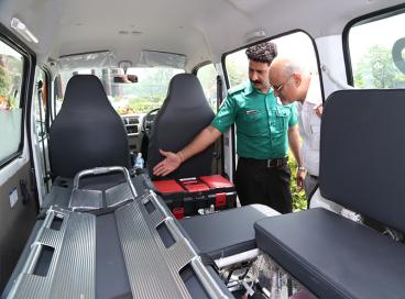Induction of 50 new ambulances under NRHM scheme in CATS fleet- Year 2013
