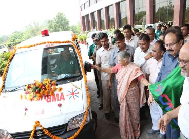 Induction of 50 new ambulances under NRHM scheme in CATS fleet- Year 2013