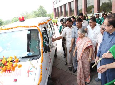 Induction of 50 new ambulances under NRHM scheme in CATS fleet- Year 2013